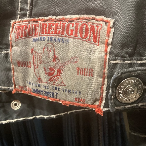 Rare! True Religion Waxed Jimmy Super T in “TED BLACK” wash size XL - Picture 3 of 16